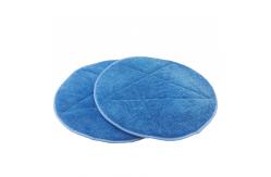 China 48cm Diameter Blue Microfiber Wet Mop PadsTwist Yarn Round Shape supplier