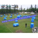 Blue Laser Tag Inflatable Arena 45 Bunkers Xtreme PRO Paintball Field for sale