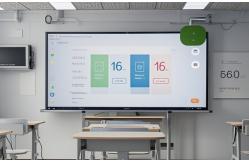China Qtenboard Touch Screen Interactive Smart White Board Floor Stand Conference Whiteboard supplier