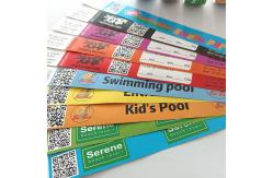 China Adjustable Security Tyvek Wristbands with Sequential Numbering Barcoding for Pool Events supplier