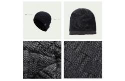 China Warm Soft Men'S Knit Winter Hats , Moisture Wicking Stylish Beanie Hats  supplier