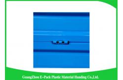 China Attached Lids Collapsible Storage Crate , 45 L Industry Foldable Plastic Box supplier