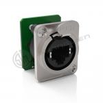 Indoor Rj45 Ethernet Chassis Connector Socket D Shape Panel CAT5\6 for sale