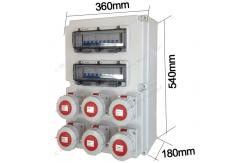 China Combined Industrial Socket IP66 32A Weatherproof Distribution Box supplier