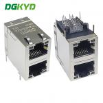 DGKYD21Q145DE3A2DDBB057 2X1 Dual Port Modular Interface RJ45 Ethernet Gigabit Filtering Integrated Transformer 30U for sale