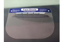 China CE FDA Protective Face Shield PET Clear Plastic Face Shield High Transparency supplier