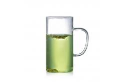 China Lightweight Glass Coffee Travel Mugs , Clear Eco Friendly Reusable Coffee Cups supplier