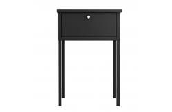 China Odm Bedroom Hotel Bedside Home Use Metal Storage Table With Drawer supplier