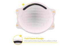 China Disposable Cup FFP2 Mask , Construction Safety Mask With  Adjustable Aluminum Nose Clip supplier