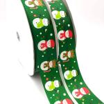Custom Christmas Grosgrain Ribbon With Printed Designs Wholesale Decorative Ribbon