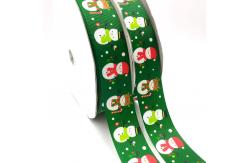 China Custom Christmas Grosgrain Ribbon With Printed Designs Wholesale Decorative Ribbon supplier