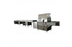 China 400MM belt width industrial chocolate enrobing line for sales supplier