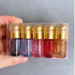 Clear Roller Glass Cosmetic Containers 6ml 3ml Octagonal Glass Bottle for sale