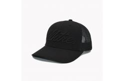 China Customize Eyelets 6 Panel Trucker Cap 3D Embroidery supplier