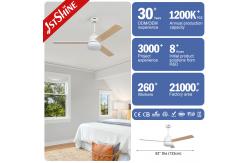 China Electric Power Source 1stshine Ceiling Fan with Fancy Design and Dimmable LED Light supplier