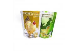 China Chicken Feed Plastic Pouches Packaging Eco Friendly Bopp Laminated Zipper Woven Bag supplier