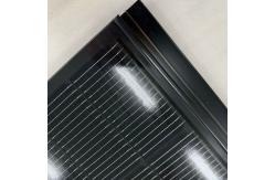 China Black Solar Panel Flat BIPV Roof Tiles Double Glass 120W Sustainable Material supplier