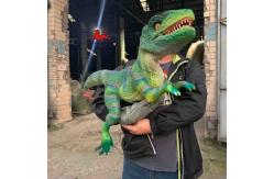 China Museum Dino Hand Puppet / Realistic Baby Dinosaur Puppet RoHS Certified supplier