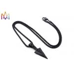 15g Punk Rock Arrow Pendant Mens Engraved Necklace for sale
