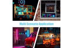 China Bluetooth App Controlled LED Display for Clothes and Backpack in Flexible Design supplier