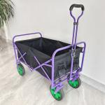 Folding Wagon Stroller Retractable Handle Practical Camping Cart Custom Wheel for sale