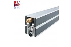 China Multifunctional Automatic Door Bottom Sweep With Fully U Shape Silicone Strips supplier