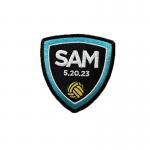 Custom Iron On Embroidered Basketball Club Badges Sew On Patches Iron On Company Logo Patches​ for sale