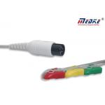 3 Leadwires IEC Pinch Undetachable Comen ECG Patient Cable for sale
