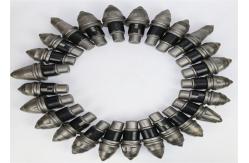 China 22mm Round Shank Chisel Bullet Teeth Holder For Piling Drilling Tools supplier