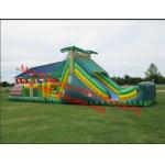Long inflatable obstacle course park for sale