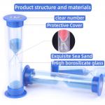 Customized Plastic Hourglass Sand Clock 10 Minute Hourglass Sand Timer