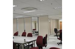 China Light Weight Office Partition Walls / Aluminum Frame Folding Partition Walls with Doors supplier