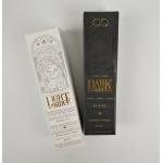 Custom Wholesale Foldable Small Black Luxury Hot Stamping Gold Foil Gift Cosmetic Packaging Paper Box for sale