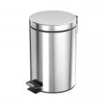 Kitchen Household Garbage Cans Sustainable 3L/5L/12L/20L/30L Standing Stainless Steel Dustbin with Soft Close and Foot Pedal for sale