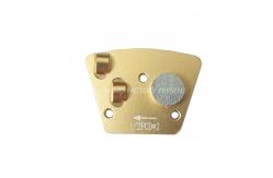 China CPS Trapezoid  1/2PCD Single Round  Magnetic Connection Diamond Grinding Shoes non-threaded supplier