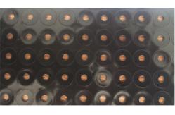China Computer Silicone Rubber Pad Round Circle Feet 0.05mm Thick NR EPDM supplier