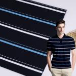 Easy-To-Maintain And Wrinkle-Resistant Striped Knit Fabric For Busy Lifestyles for sale