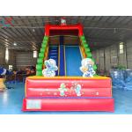 Commercial The Smurfs Inflatable Dry Slides Inflatable Bouncy Castle For Kids