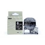 Plastic White On Black Printer Tape Cassette For KingJim SD6KW 6mm * 8m Refills for sale