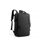 Smart USB Laptop Backpack Custom Logo 20L-39L Black / Grey For Men
