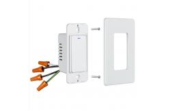 China Wall Mounted Smart Wireless Switch 10A For IOS / Android Devices supplier