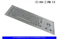 China Vandal Proof Stainless Steel Industrial Computer Keyboard With 64 Keys supplier