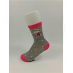 Custom Made Pattern Knitted Kids Cotton Socks With Anti Bacterial Material