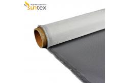 China One Side Silicone Coated Fiberglass Fabric - Removable Thermal Insulation Jackets, Blankets Material supplier