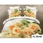 3D Reactive Printed Sheet Set Cotton Bedsheet