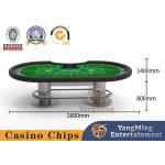 Customized Metal Disc Texas Poker Casino Table Competition VIP Club Dedicated Game Table for sale
