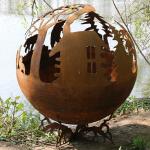 Steel Manual Ignition Fireplace Pit 6mm Or Customized Thickness