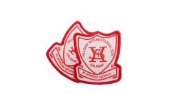 China Academy Uniform Custom Woven Badges , Chenille Iron On Patch Polyester Material supplier