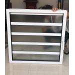 Functional Blind Shutter Louver Glass Window With Simplicity Material