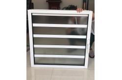 China Functional Blind Shutter Louver Glass Window With Simplicity Material supplier